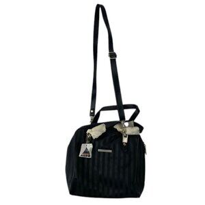 Aldo Women’s Small Black Nylon Crossbody Purse Messenger Travel Bag Vintage NWT